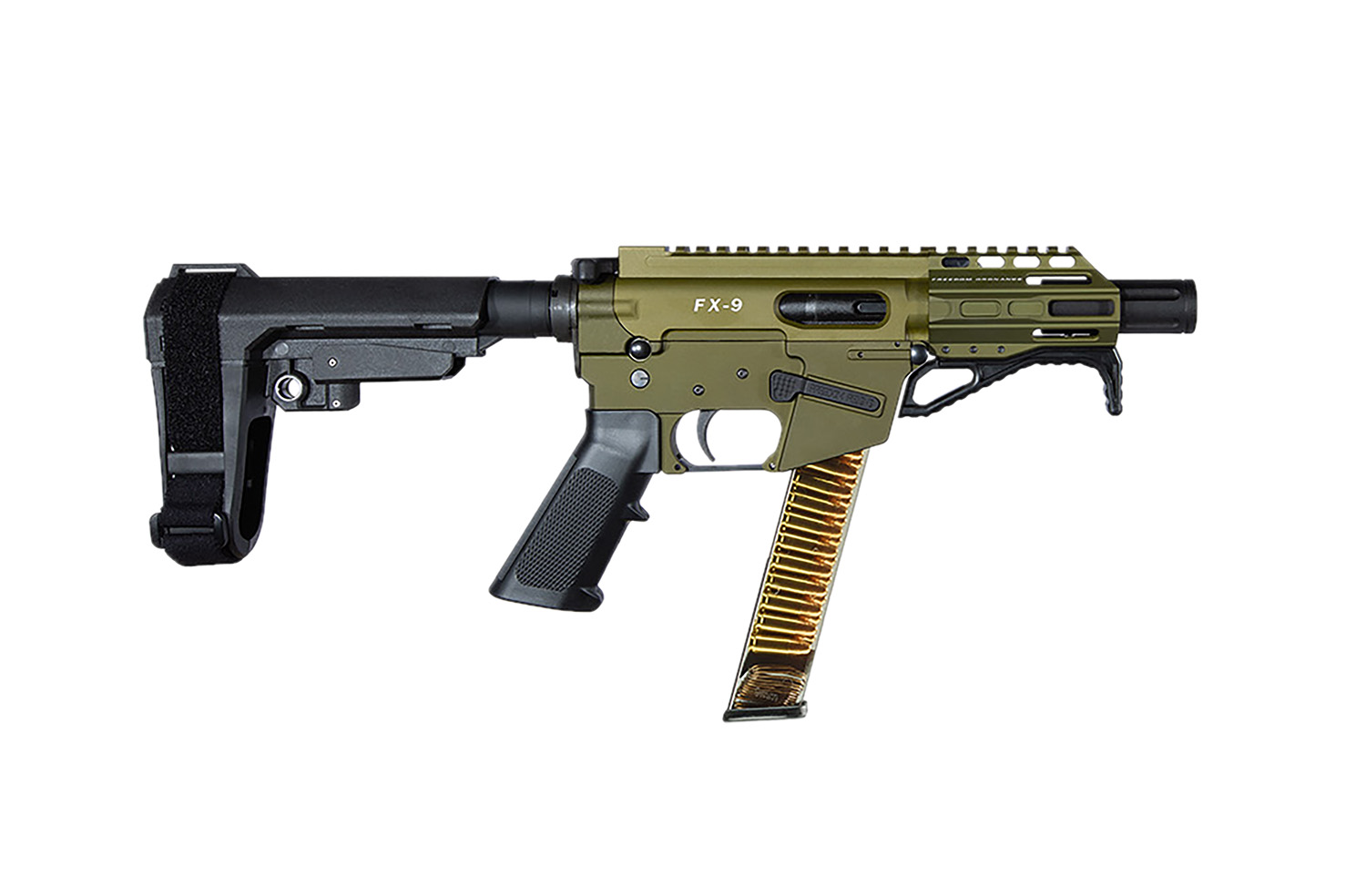 FREEDOM ORDNANCE FX9P4S-ODG FX9P  9mm Luger 31+1 4″ OD Green