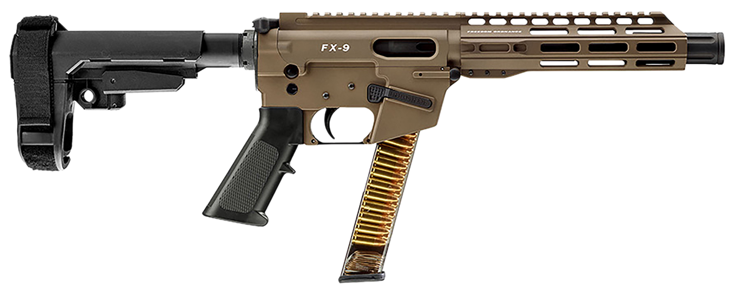 FREEDOM ORDNANCE FX9P8S-FDE FX9P  9mm Luger 31+1 8″ Flat Dark Earth