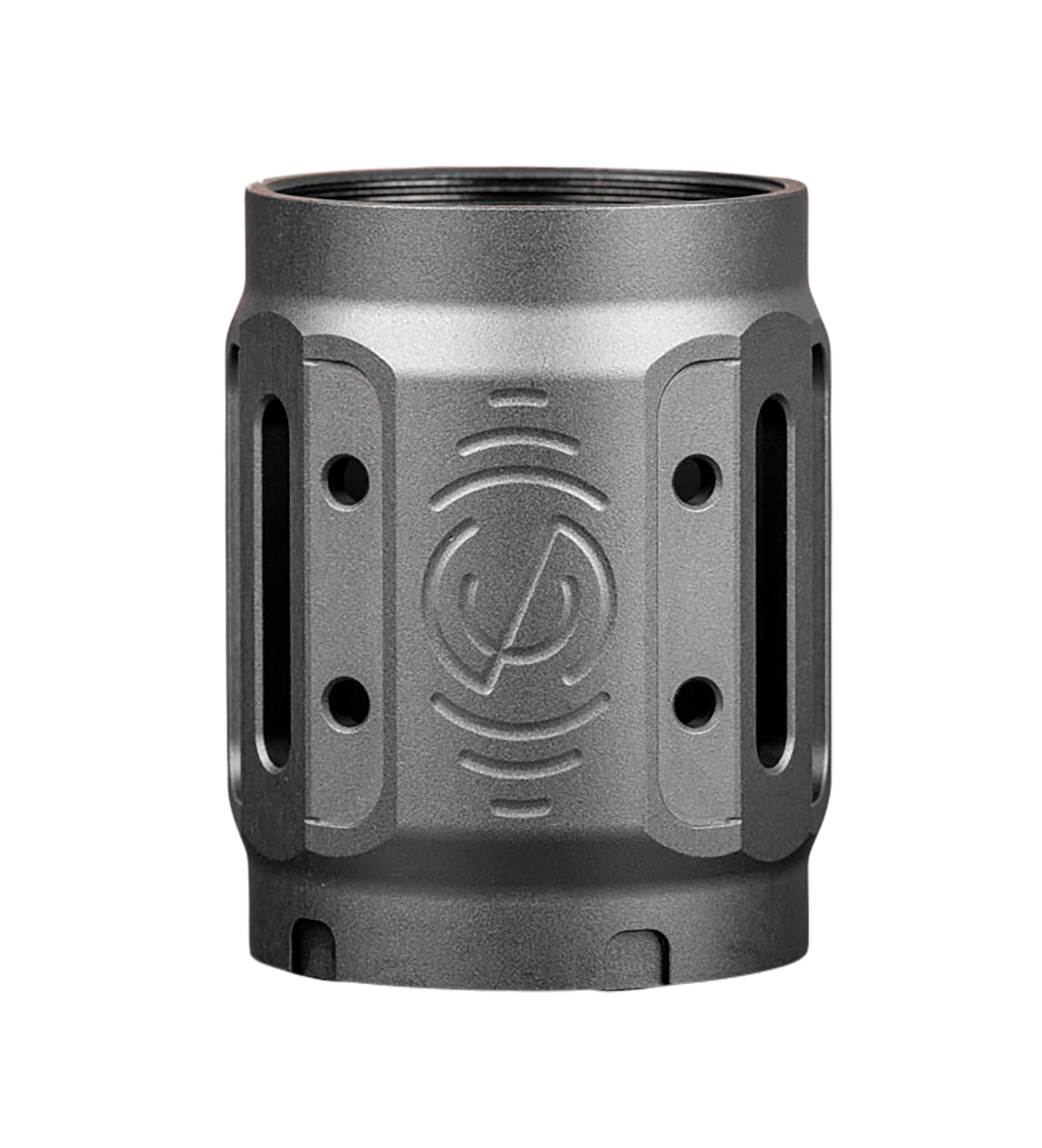 SilencerCo AC5449 Bravo MAAD Brake 2.0 Black Anodized Aluminum 2.11″ OAL 1.68″ Diameter