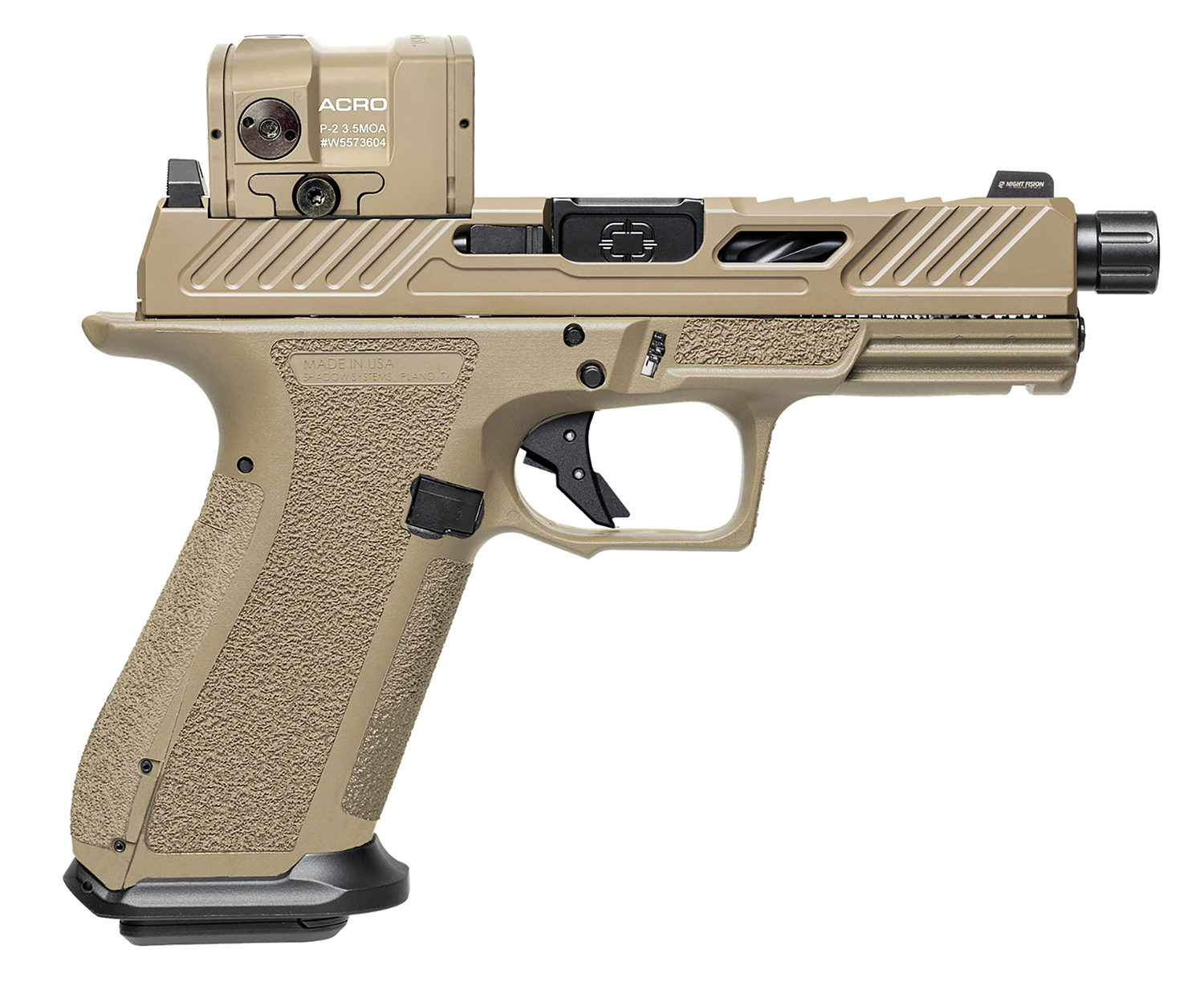 SHADOW SS-3022-AM XR920 9MM ELT OR TH     ACRO FDE