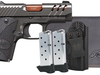 Kimber Mfg, Inc 3300254 Micro 9 Bundle 7+1 3.15″ Rose Copper TiN Match Grade Barrel, KimPro II Gray Lightening Cut/Serrated Stainless Steel Slide, Kimpro II Gray Aluminum Frame, Black G10 Grip