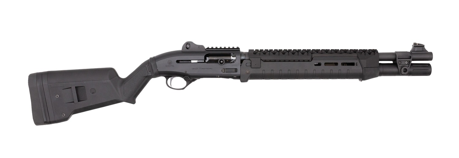 Langdon Tactical Tech LTT1301HZMBLK Beretta 1301  3″ 7+1 18.50″ Black Oxide Heat Shield Barrel, Black Anodized Aluminum Receiver, Black Magpul Synthetic Stock, Modified Magpul Zhukov Forend