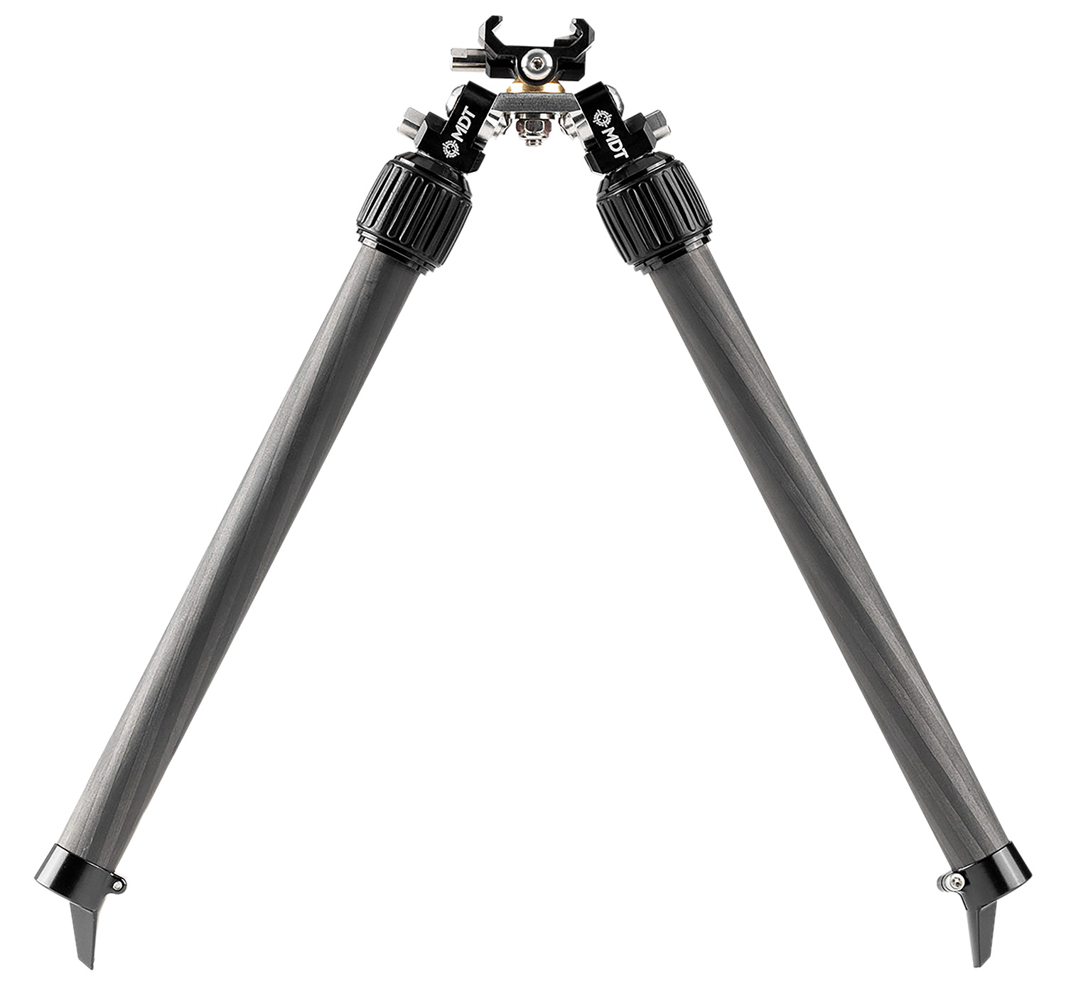 Mdt Sporting Goods Inc 114770BLK BackCountry Bipod 7.50-14.30″ High Black Carbon Fiber/Aluminum