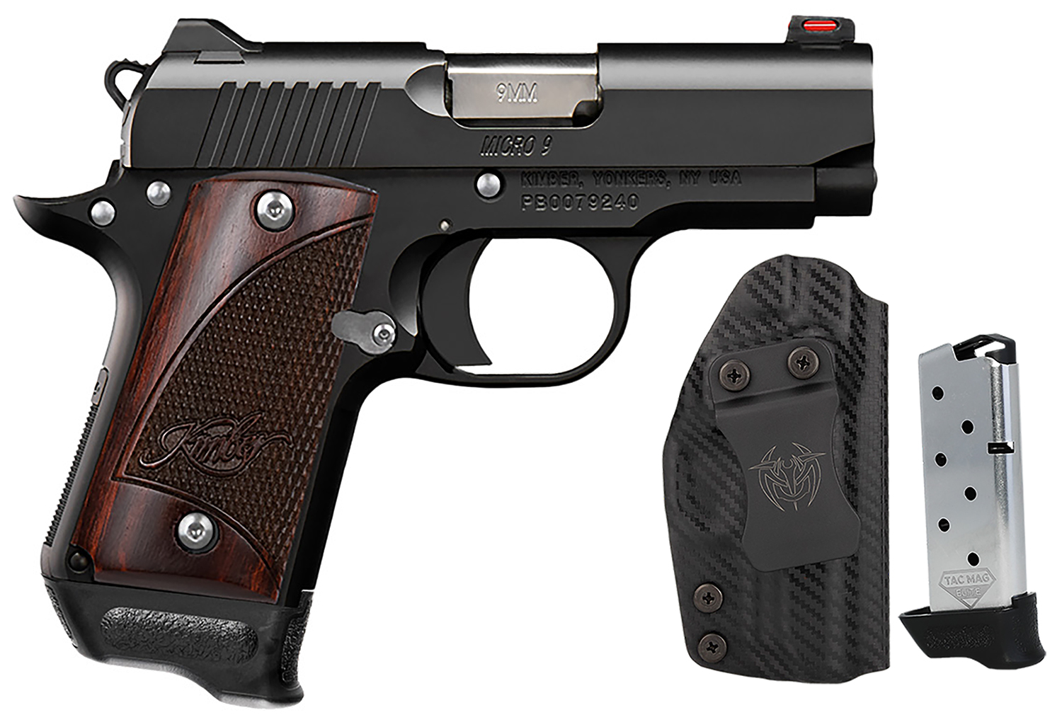 KIMBER 3300253 MICRO 9 BLACK RSWD 9MM 3.15″    RTC