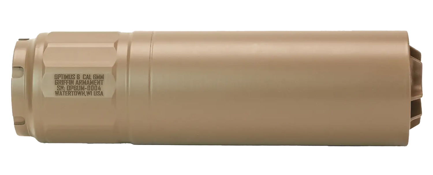 Griffin Armament GAOP6UMFDE-W Optimus 6 6mm Fits 6.02″ Long Stainless Steel Cerakote FDE