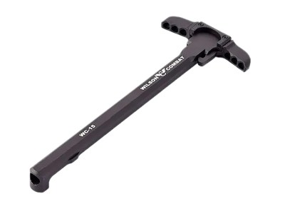 Wilson Combat TRCH15M  Charging Handle AR-15 Black Anodized Aluminum Ambidextrous Hand