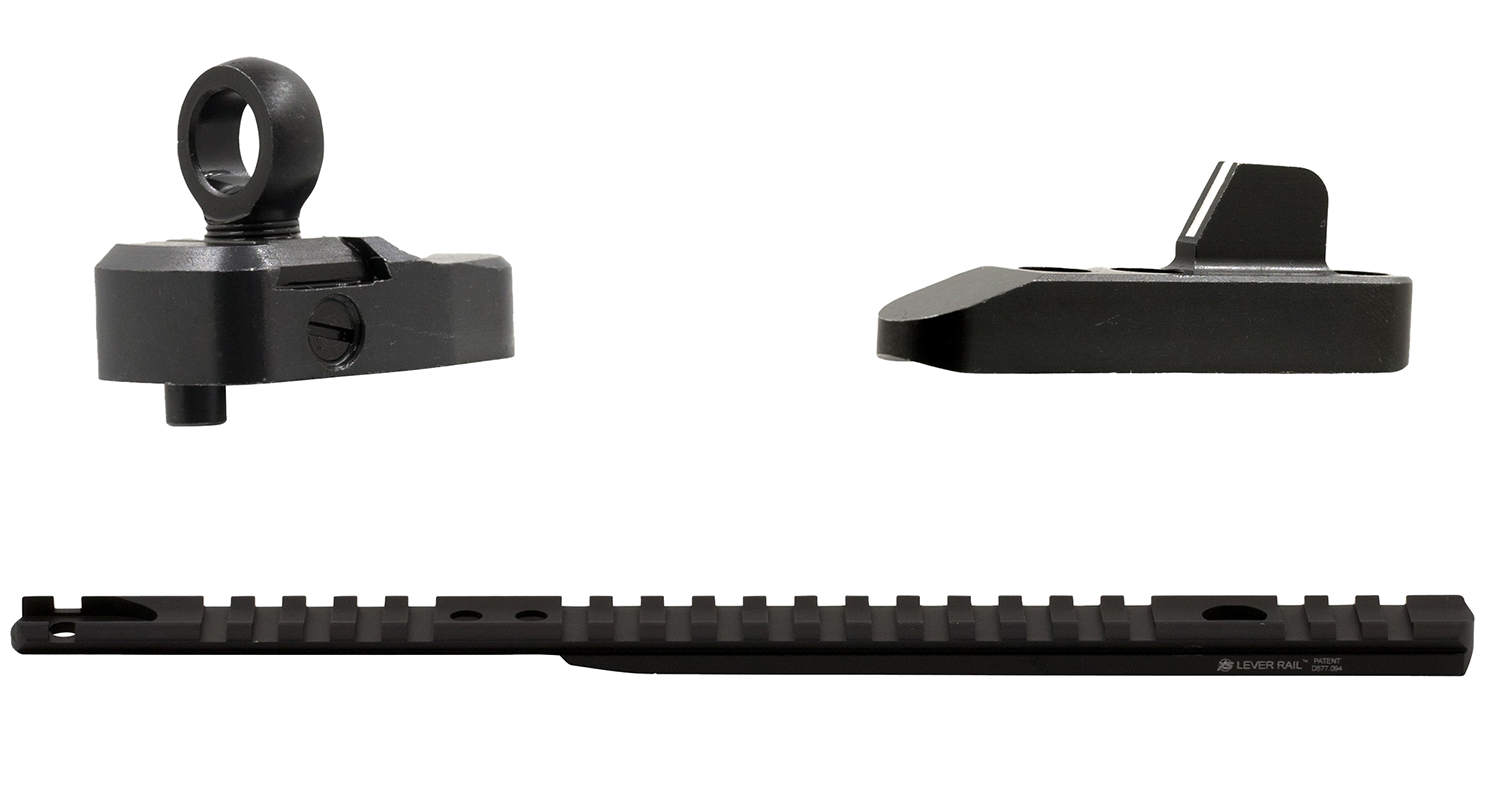 XS Sights ML10085 Marlin Optic Mounts & Ghost Ring Sight Sets  Black Anodized Aluminum/Steel Fits Marlin 336 Lever Action