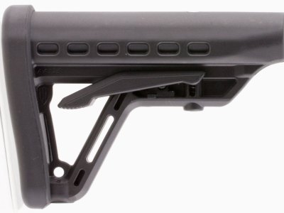 Archangel AA125 Low-Profile  Black Synthetic, 6 Position, Fits AR-Platform with Commercial Tube