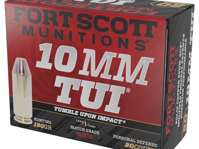 Fort Scott Munitions 10MM-190-SCV2 Claw Defense  10mm 190gr Solid Copper Spun 20 Per Box/25 Case