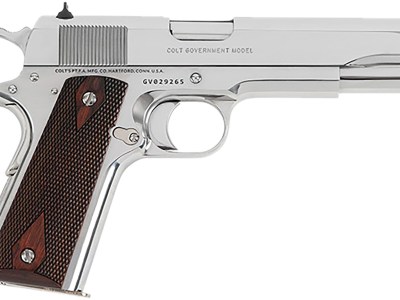 Colt Mfg O1911CBS 1911 Government 45 ACP 8+1 5″ Stainless Steel Barrel, Bright Stainless Serrated Slide, Bright Stainless Steel Frame w/Beavertail