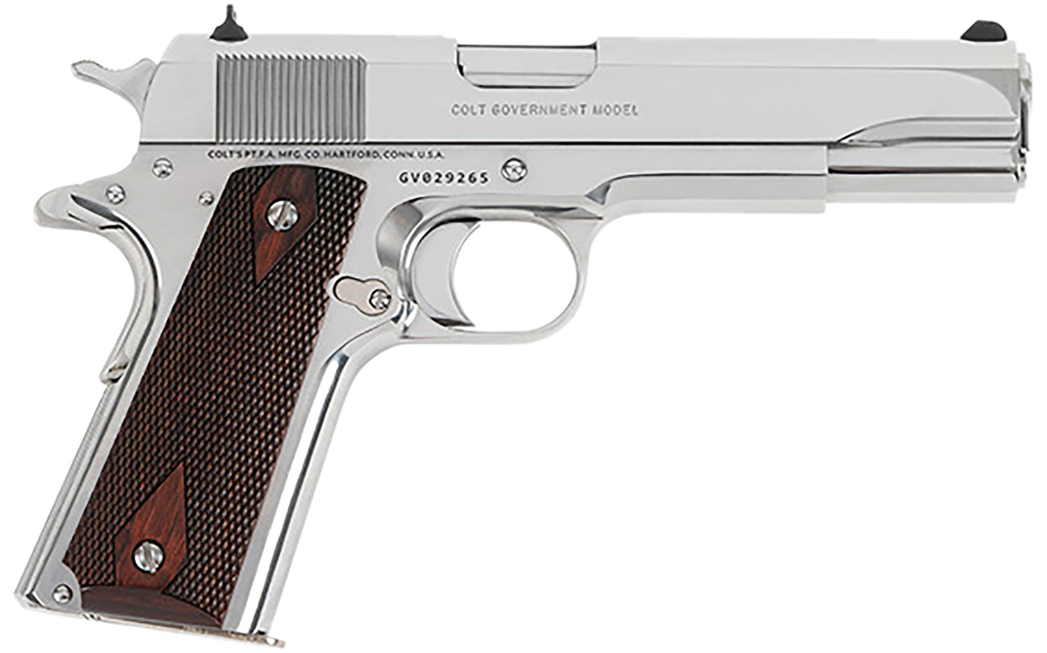 Colt Mfg O1911CBS 1911 Government 45 ACP 8+1 5″ Stainless Steel Barrel, Bright Stainless Serrated Slide, Bright Stainless Steel Frame w/Beavertail