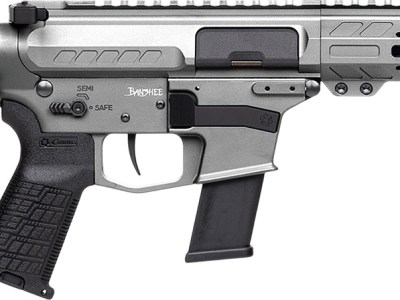 CMMG 45A890FTNG Banshee FE MkG 45 ACP 13+1 8″ Black Nitride Threaded Barrel, M-LOK Handguard, Titanium Cerakote Aluminum Receiver w/Picatinny Rail, Black Polymer CMMG RipBrace, CMMG Zeroed Grip