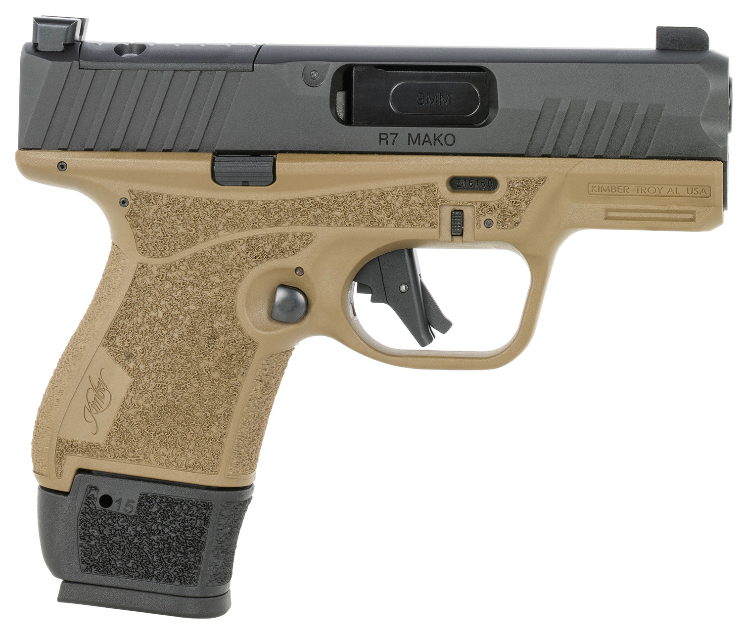 KIMBER 3800040 R7 MAKO FDE (OR)  9MM 11/15R