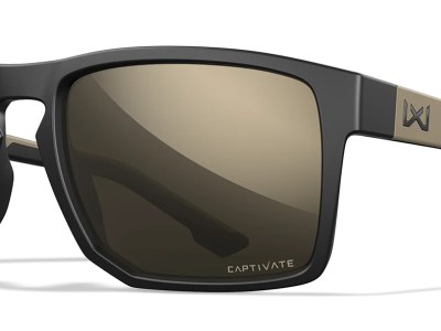 Wiley X AC6FND04 Founder  Tungsten Mirror Lens Polycarbonate Matte Black w/ Tan Frame Frame