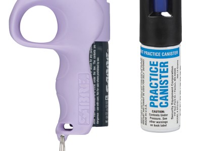 Sabre PBLVOCSTU04 Quick Grip Pepper Spray Range 12ft 0.54oz Lavender Canister