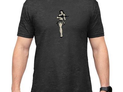 Magpul MAG1117-010-M Hula Girl CVC  Charcoal Gray Cotton/Polyester Short Sleeve Medium