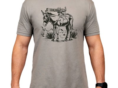 Magpul MAG1528-041-M Burro CVC  Stone Gray Heather Cotton/Polyester Short Sleeve Medium