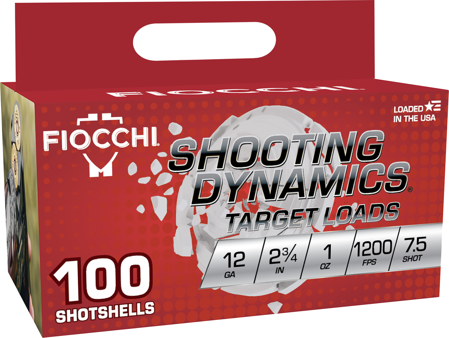 Fiocchi 12SDB17 Shooting Dynamics  12Gauge 2.75″ 1oz 7.5Shot 100 Per Box/2 Case