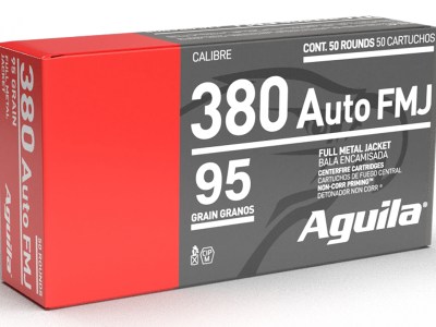 Aguila 1E802380   380ACP 95gr Full Metal Jacket 50 Per Box/10 Case