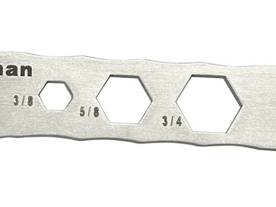 Lyman 7631250 Brass Smith Die Wrench Silver Stainless Steel