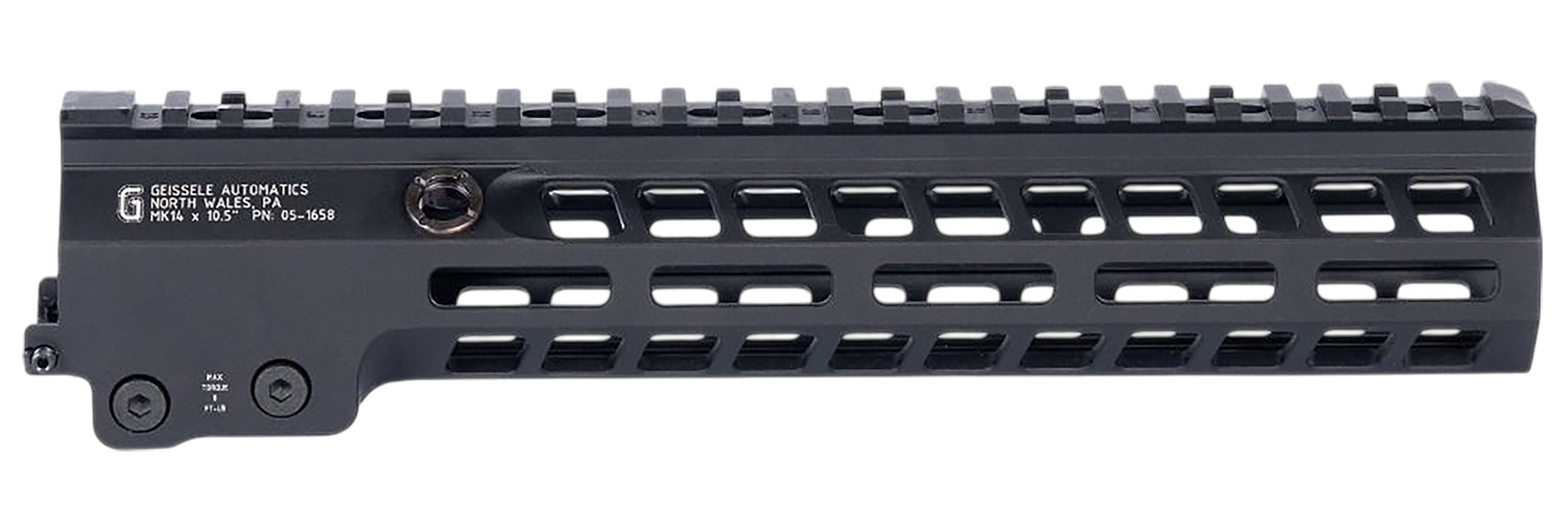 Geissele Automatics 051658B Super Modular Rail MK14 Black Aluminum 10.50″ Long
