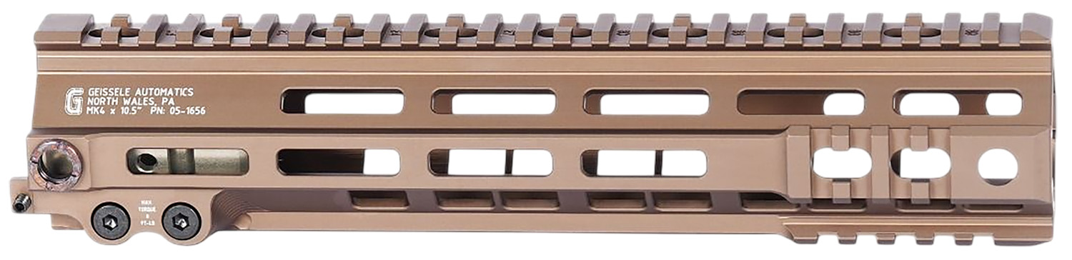 Geissele Automatics 051656S Super Modular Rail Mk4 DDC Aluminum 10.50″ Long