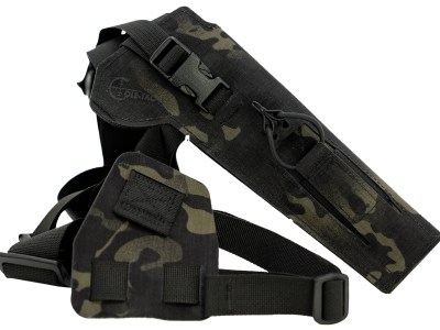 Cole-tac VW205 Varmint Wrangler Pistol Holder Chest Multi-Cam Black Left Hand