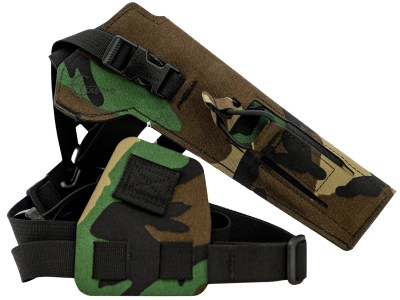 Cole-tac VW206 Varmint Wrangler Pistol Holder Chest M81 Woodland Left Hand