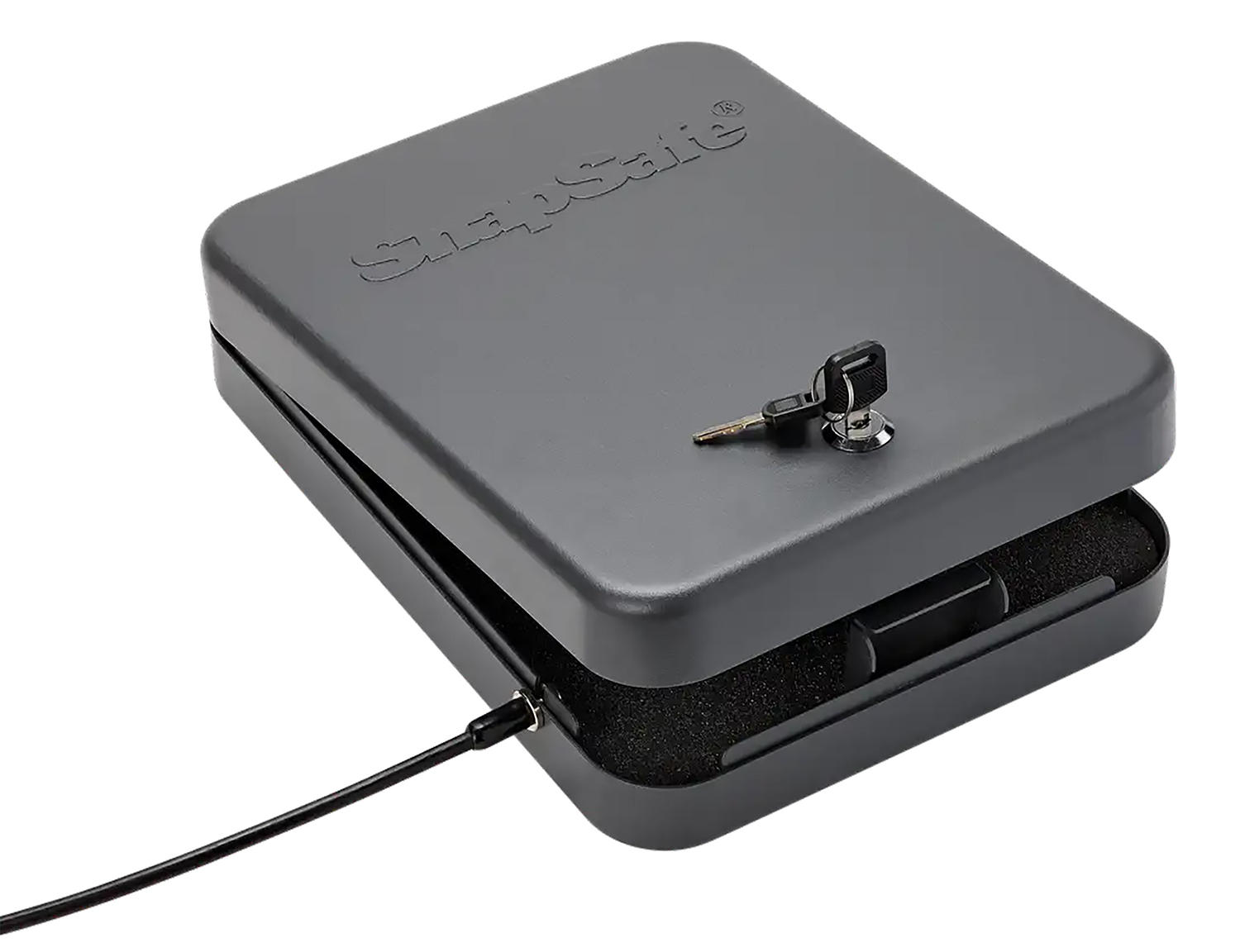 SnapSafe 75220 Lock Box  2XL Key Entry Black Steel 11.50″ L x 8.50″ W x 2.50″ D