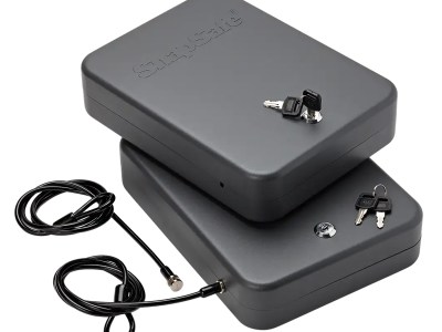 SnapSafe 75221 Lock Box  2XL Key Entry Black Steel 11.50″ L x 8.50″ W x 2.50″ D 2pk