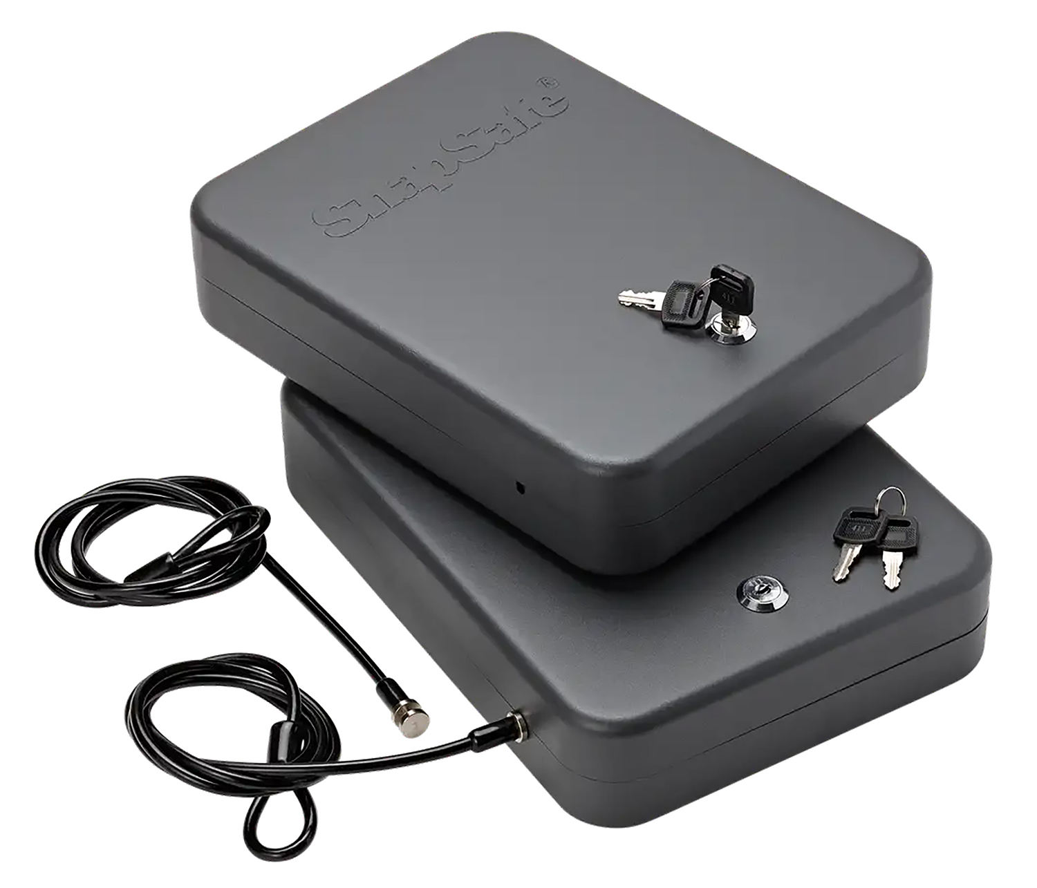 SnapSafe 75221 Lock Box  2XL Key Entry Black Steel 11.50″ L x 8.50″ W x 2.50″ D 2pk