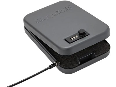 SnapSafe 75230 Lock Box  Large Combination/Key Entry Black Steel 9.50″ L x 6.50″ W x 1.75″ D