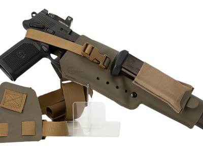 Cole-tac VWX106 Varmint Wrangler XL Pistol Holder Chest Ranger Green Left Hand