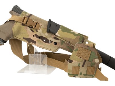 Cole-tac VWX108 Varmint Wrangler XL Pistol Holder Chest Multi-Cam Left Hand