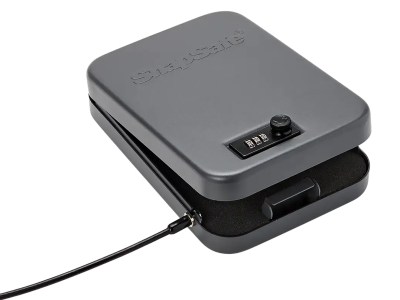 SnapSafe 75240 Lock Box  XL Combination/Key Entry Black Steel 10″ W x 7″ H x 2″ D