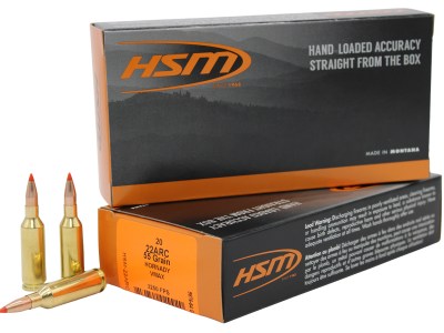 HSM 22ARC2N Varmint  22ARC 55gr V-Max 20 Per Box/25 Case