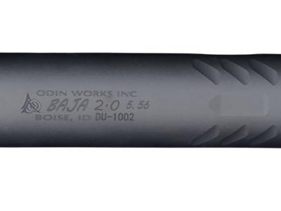 Odin Works SUP-BAJA-2.0-556-BLK BAJA  5.56mm 1.5″ Black Steel 1/2″x28