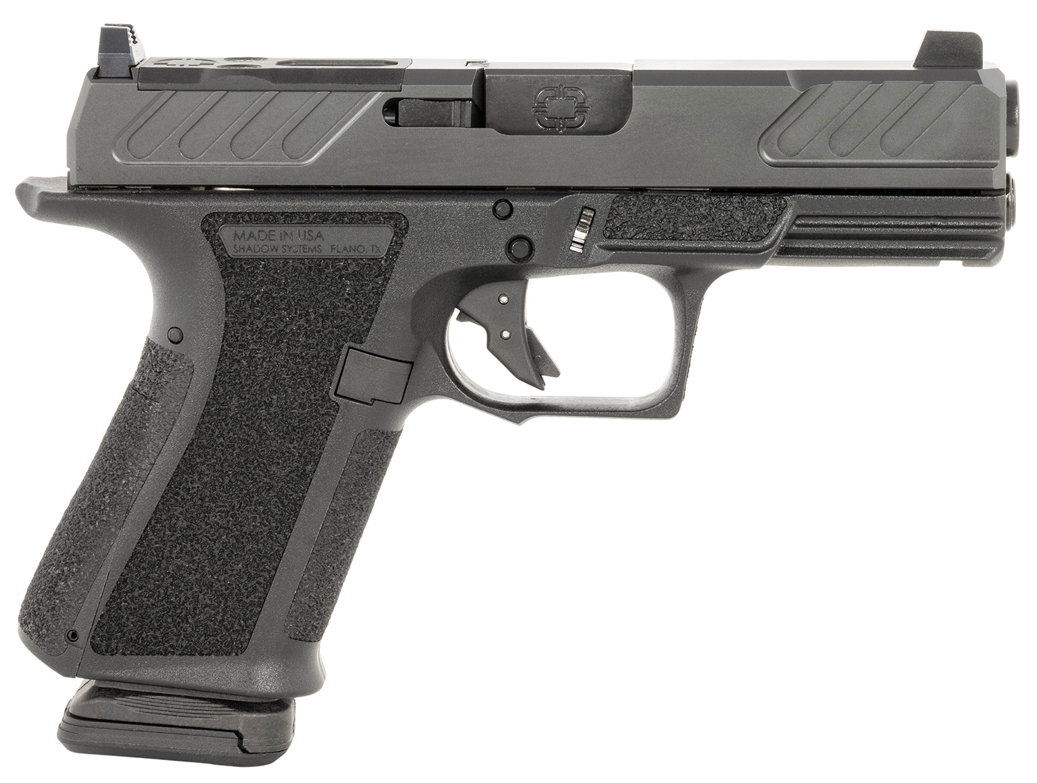 Shadow Systems SS-1306-B MR920 Foundation 9mm Luger 15+1 4″ Black Nitride barrel, Black Nitride Optic Ready/Serrated Slide, Black Polymer Frame w/Beavertail & Picatinny Rail, Ambidextrous, *Blemished