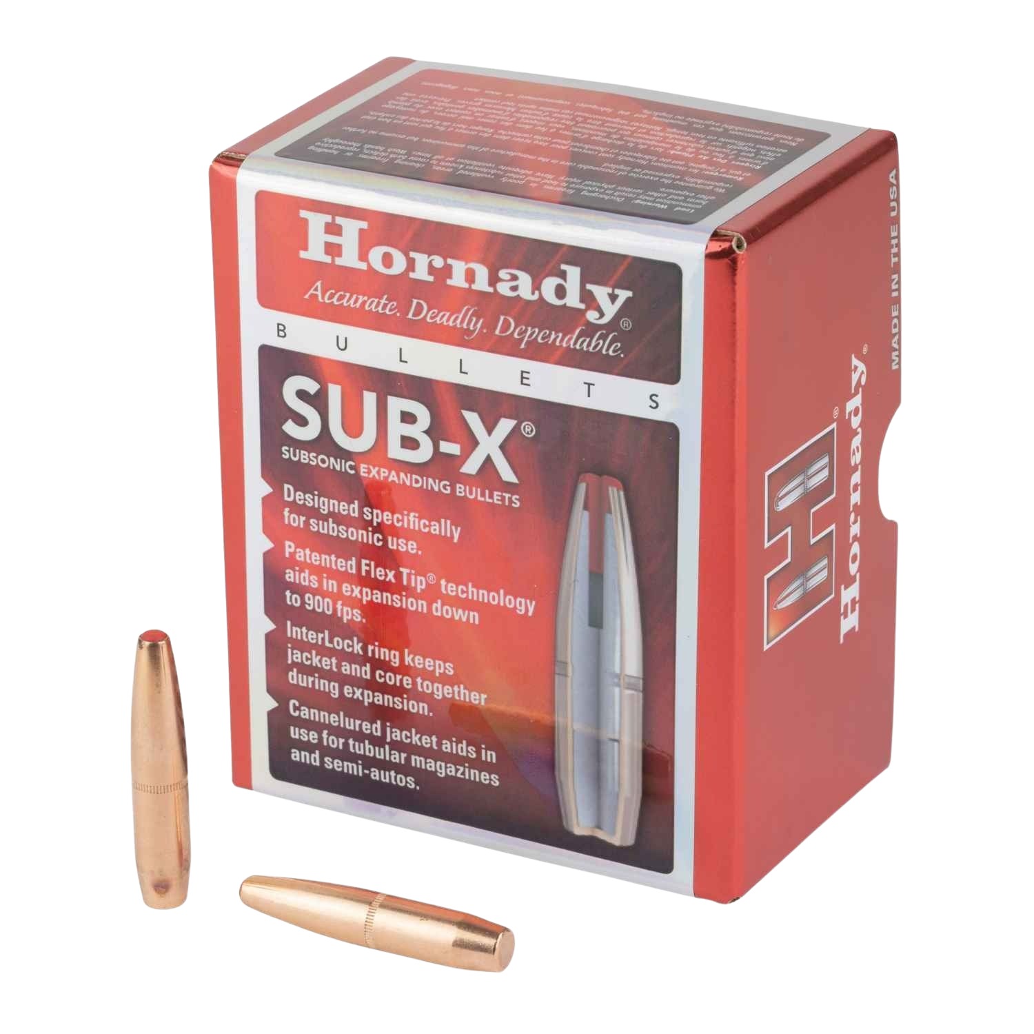 Hornady 33394 Sub-X  338Cal 307gr 50 Per Box/15Case