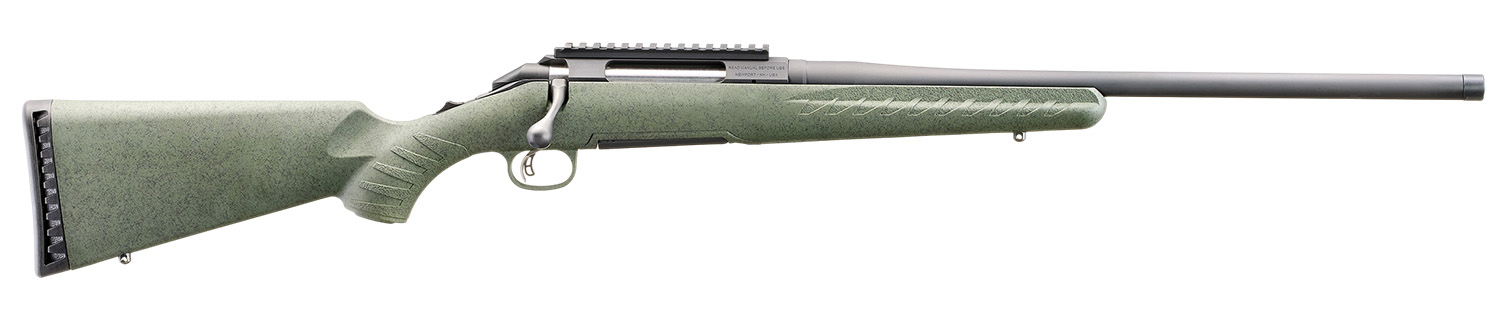 Glenfield 52003 Model A  Full Size 270 Win 4+1 20″ Matte Black Threaded Barrel, Matte Black Alloy Steel Receiver w/Picatinny Rail, Moss Green Splatter Fixed Synthetic Stock, Thread Protector