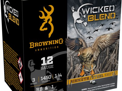 Browning Ammo B193431230 Wicked Blend  12Gauge 3″ 1 1/4oz BB/1BI Shot 25 Per Box/10 Case