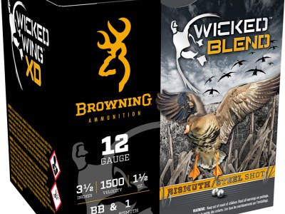 Browning Ammo B193431240 Wicked Blend  12Gauge 3.50″ 1 1/2oz BB/1BI Shot 25 Per Box/10 Case