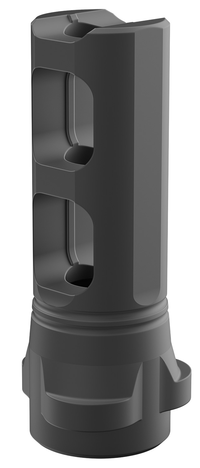Breek Arms BRK4311 Breek LOK 3QD Gemini Dual-Port Black Nitride Steel 5/8″x24 Threads 30 Cal