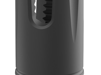 Breek Arms BRK4318 Scorch 3-Prong Flash Hider Black Nitride Steel 1/2″x28 Threads 9mmLuger Compatible w/ Breek-LOK 3QD