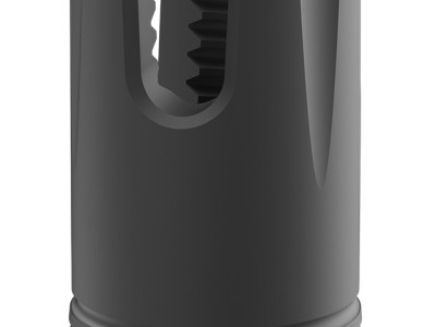 Breek Arms BRK4319 Scorch 3-Prong Flash Hider Black Nitride Steel 5/8″x24 Threads 9mmLuger Compatible w/ Breek-LOK 3QD