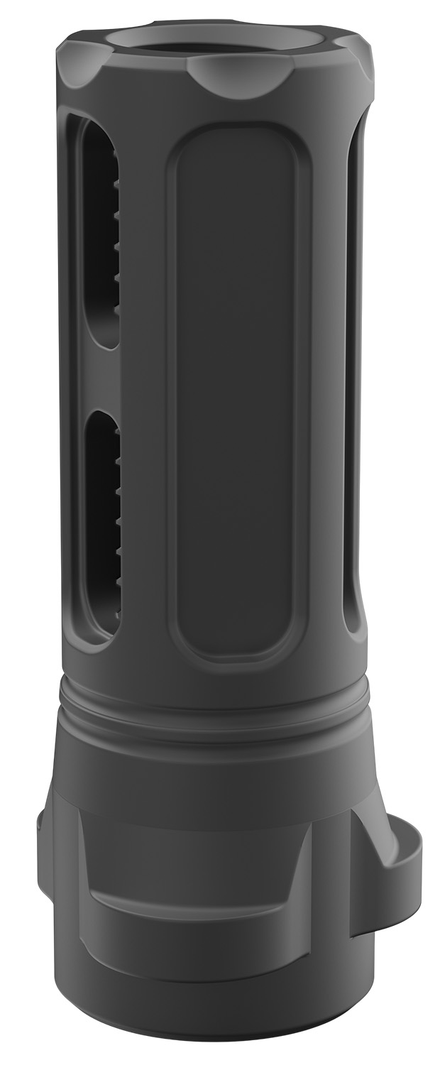 Breek Arms BRK4320 Sentinel Caged Flash Hider Black Nitride Steel 1/2″x28 Threads 223 Cal/5.56mm Compatible w/ Breek-LOK 3QD
