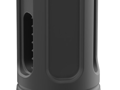 Breek Arms BRK4321 Sentinel Caged Flash Hider Black Nitride Steel 5/8″x24 Threads 30 Cal Compatible w/ Breek-LOK 3QD