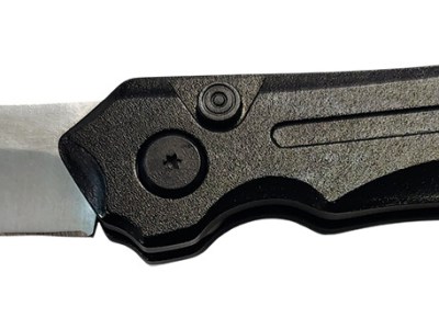 Xcaliber Knife Company  Switch Blade  3.50″ Folding Tanto Plain Stainless D2 Steel Blade, 4.75″ Black Aluminum Handle