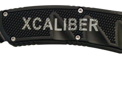 Xcaliber Knife Company  Karambit  3″ OTF Reverse Tanto Plain Black 440C SS Blade, 5.75″ Aluminum Handle