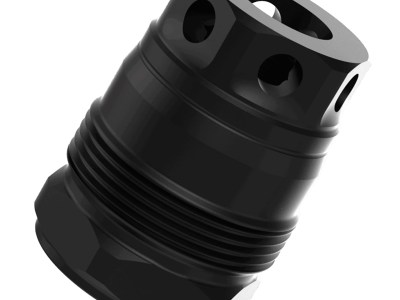 Liberty Precision Machine LPM-2013 Baby Bell Muzzle Brake Black Stainless Steel 5/8″x24 Threads 1.10″